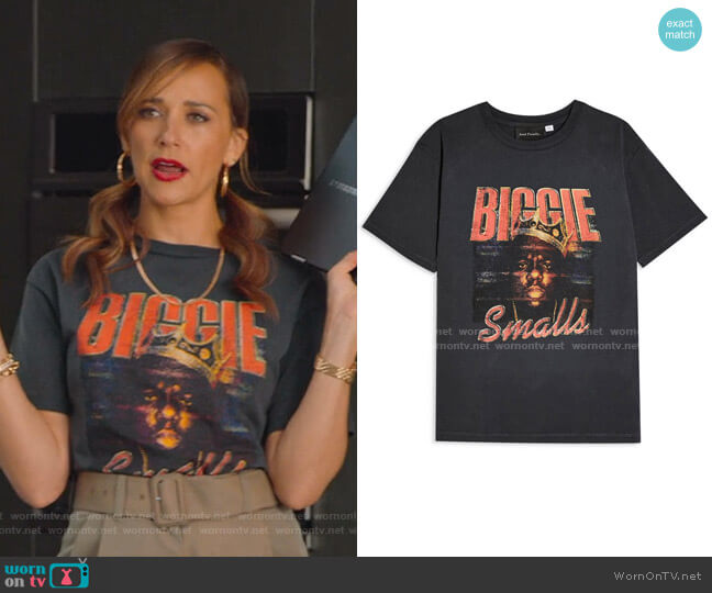 Topshop Biggie Smalls Graphic Tee worn by Joya Barris (Rashida Jones) on BlackAF