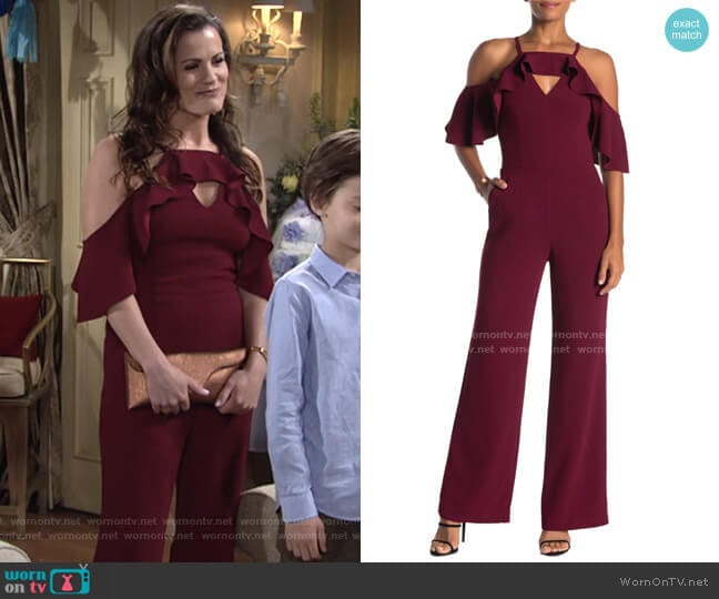 Trina Turk Plaza Jumpsuit worn by Chelsea Lawson (Melissa Claire Egan) on The Young and the Restless