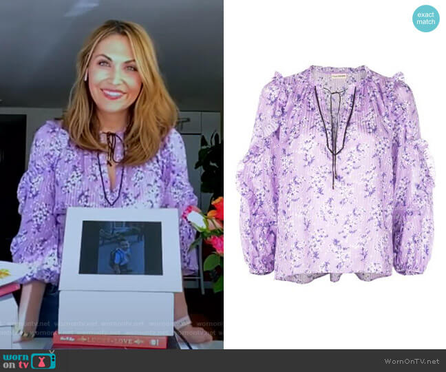 Ulla Johnson Manet Blouse worn by Lori Bergamotto on Good Morning America