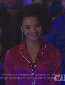 Vanessa’s pink pajamas on Dynasty