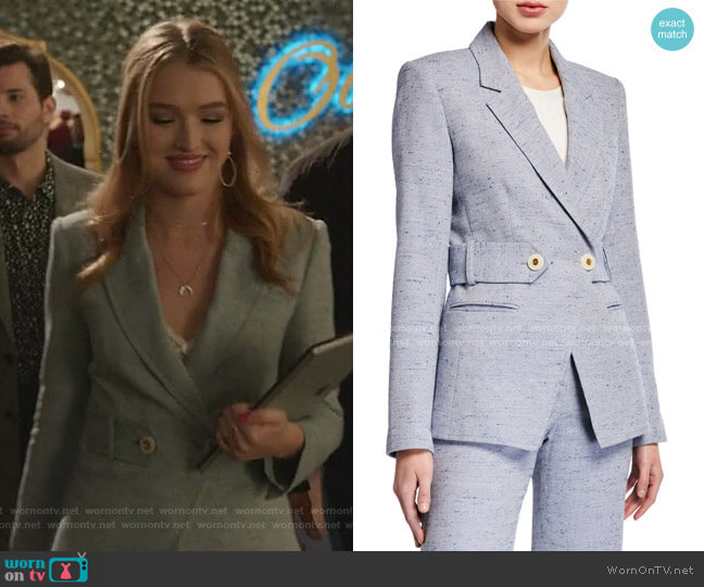 Veronica Beard Russell Dickey Jacket worn by Kirby Anders (Maddison Brown) on Dynasty