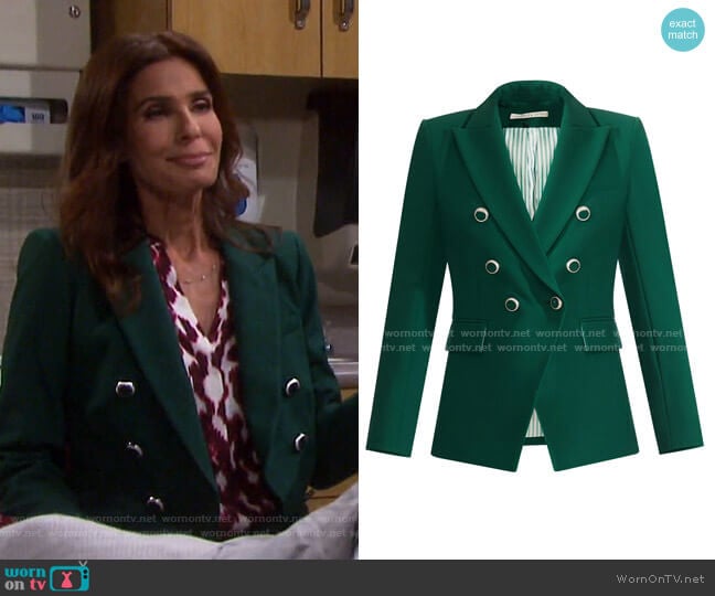 Veronica Beard Miller Dickey Jacket worn by Hope Williams (Kristian Alfonso) on Days of our Lives