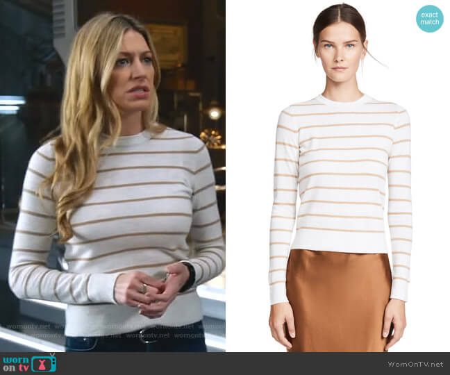 Vince Striped Cashmere Sweater worn by Ava Sharpe (Jes Macallan) on Legends of Tomorrow