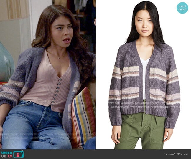 Xirena Kirkwood Cardigan worn by Haley Dunphy (Sarah Hyland) on Modern Family