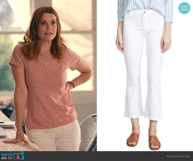 7 For All Mankind High Waist Slim Kick Jeans worn by Maddie Townsend (JoAnna Garcia Swisher) on Sweet Magnolias
