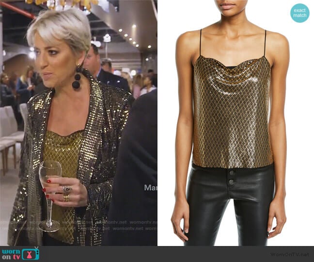 Sonja Misti Metallic Blazer worn by Dorinda Medley on The Real Housewives of New York City