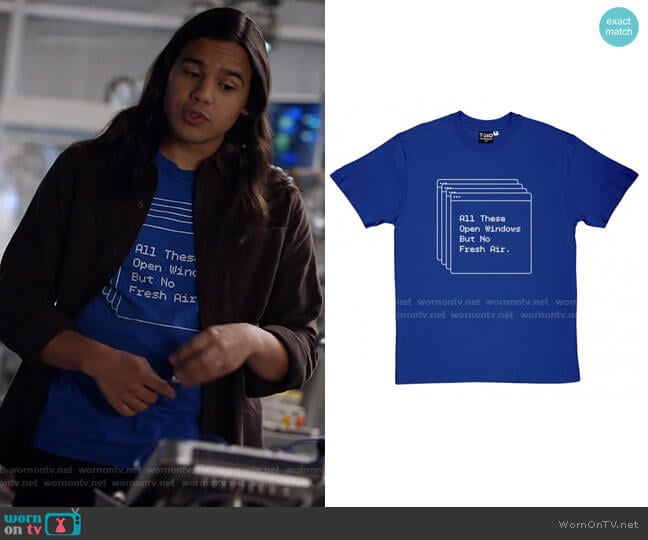 T34 All These Open Windows But No Fresh Air T-Shirt worn by Cisco Ramon (Carlos Valdes) on The Flash