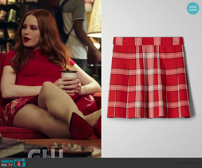 Aritzia Sunday Best Skirts worn by Cheryl Blossom (Madelaine Petsch) on Riverdale