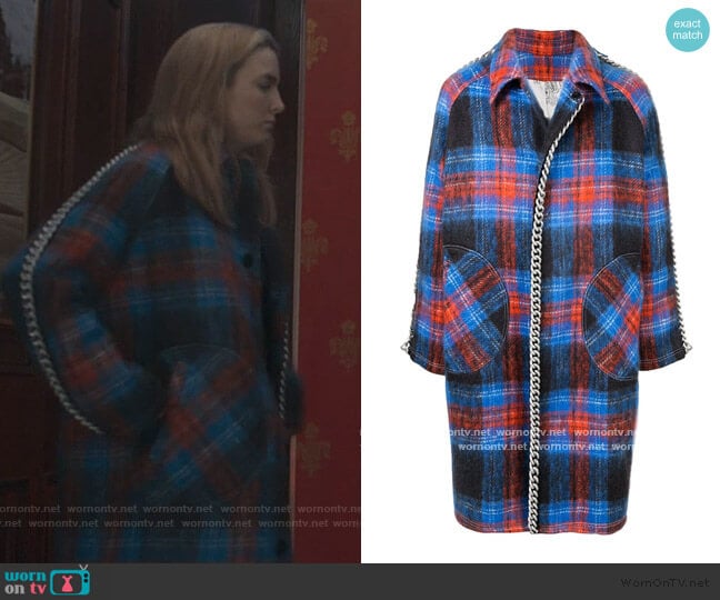 Charles Jeffrey Loverboy Chain Trim Coat worn by Villanelle (Jodie Comer) on Killing Eve