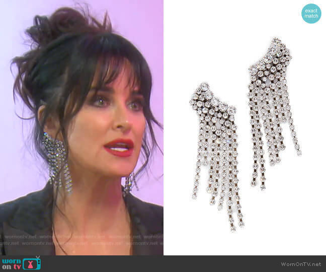 Isabel Marant Chandelier Earrings worn by Kyle Richards on The Real Housewives of Beverly Hills