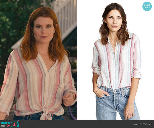 Rails Charli Top worn by Maddie Townsend (JoAnna Garcia Swisher) on Sweet Magnolias