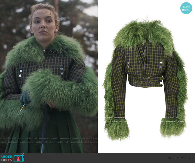 Charlotte Knowles Aviator Jacket worn by Villanelle (Jodie Comer) on Killing Eve