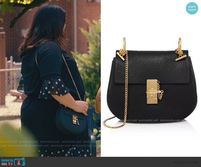 Chloe Drew Small Saddle Shoulder Bag worn by Dana Sue Sullivan (Brooke Elliott) on Sweet Magnolias