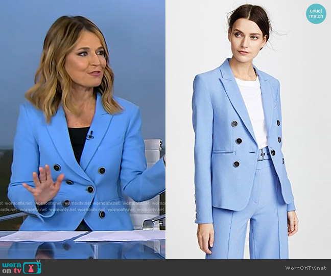 Veronica Beard Colson Blazer worn by Savannah Guthrie on Today