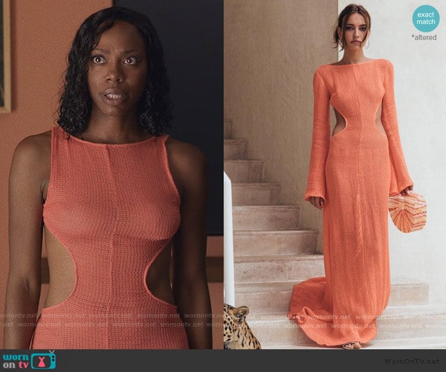 Cult Gaia Kamira Dress worn by Molly Carter (Yvonne Orji) on Insecure