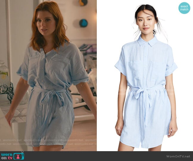 DL1961 Cranberry Shirtdress worn by Maddie Townsend (JoAnna Garcia Swisher) on Sweet Magnolias