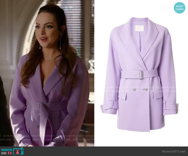 Dion Lee Suit Jacket Dress worn by Fallon Carrington (Elizabeth Gillies) on Dynasty