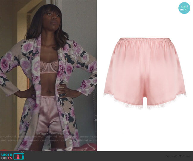 Fleur Du Mal Lace Trim Tap Shorts worn by Molly Carter (Yvonne Orji) on Insecure