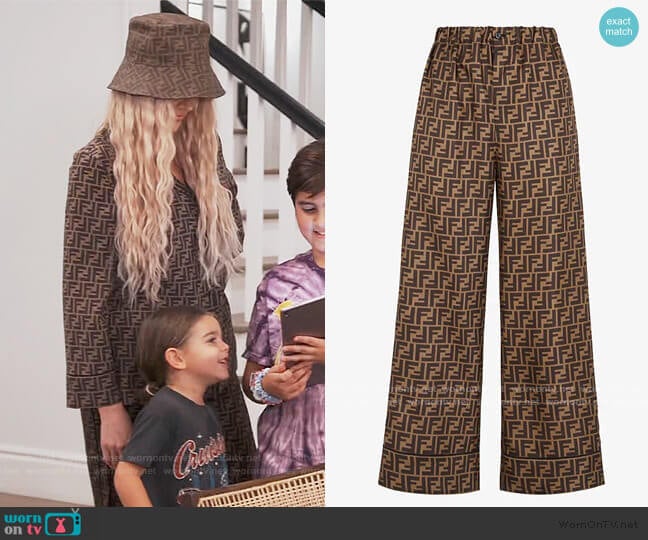 Fendi FF Pants worn by Khloe Kardashian on Keeping Up with the Kardashians