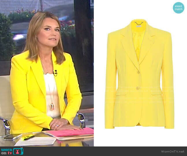 Altuzarra Fenice Blazer worn by Savannah Guthrie on Today