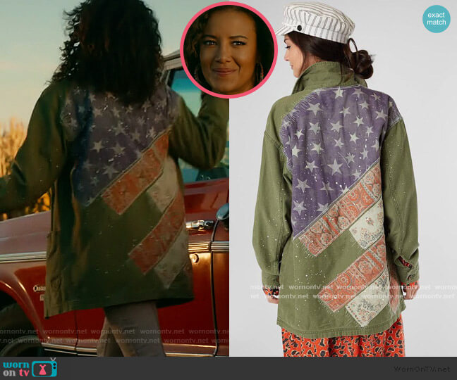 Free People Spruce Military Shirt Jacket worn by Maria DeLuca (Heather Hemmens) on Roswell New Mexico