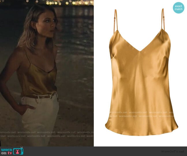 Gilda & Pearl Sophia camisole worn by Noa Hamilton (Nathalie Kelley) on The Baker and the Beauty