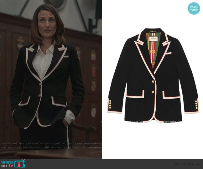 Gucci Stretch Viscose Jacket worn by Villanelle (Jodie Comer) on Killing Eve