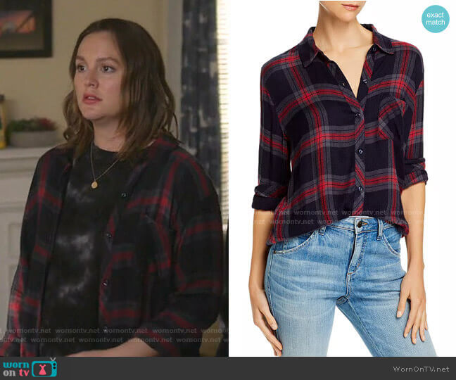 Rails Hunter Plaid Shirt worn by Angie (Leighton Meester) on Single Parents