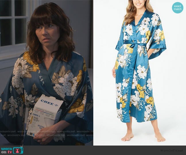 INC International Concepts Floral-Print Kimono Robe worn by Judy Hale (Linda Cardellini) on Dead to Me