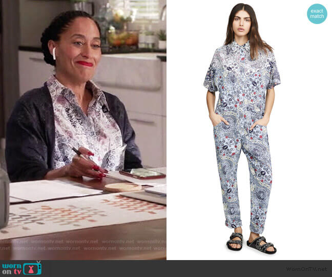 Isabel Marant Etoile Udena Jumpsuit worn by Rainbow Johnson (Tracee Ellis Ross) on Black-ish