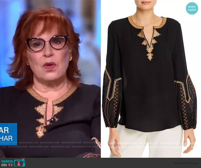 Kobi Halperin Yasmina Silk Blouse worn by Joy Behar on The View