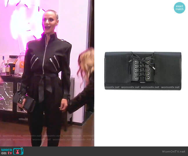 Perrin Paris Le Corset Clutch Bag worn by Dorit Kemsley on The Real Housewives of Beverly Hills