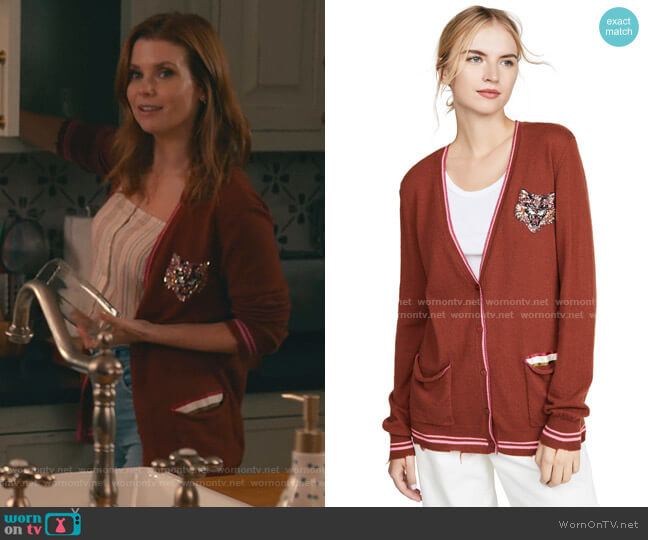Le Superbe Silly Tiger Cashmere Sweater worn by Maddie Townsend (JoAnna Garcia Swisher) on Sweet Magnolias