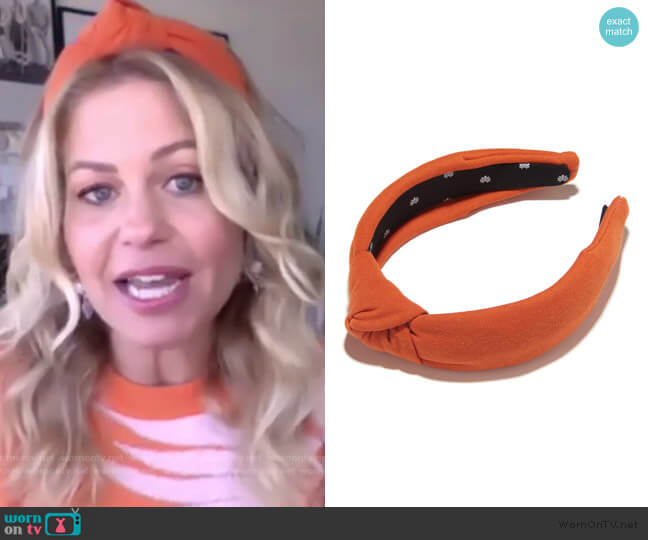 Lele Sadoughi Burnt Orange Jersey Headband