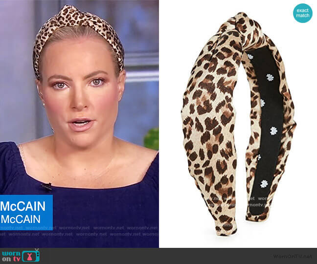 Lele Sadoughi Velvet Headband worn by Meghan McCain on The View