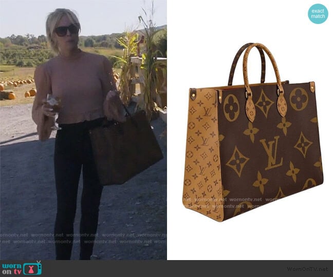Louis Vuitton Onthego Monogram Tote worn by Tinsley Mortimer on The Real Housewives of New York City