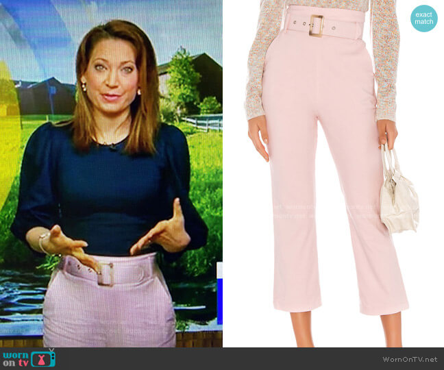 Majorelle Camden Pant worn by Ginger Zee on Good Morning America