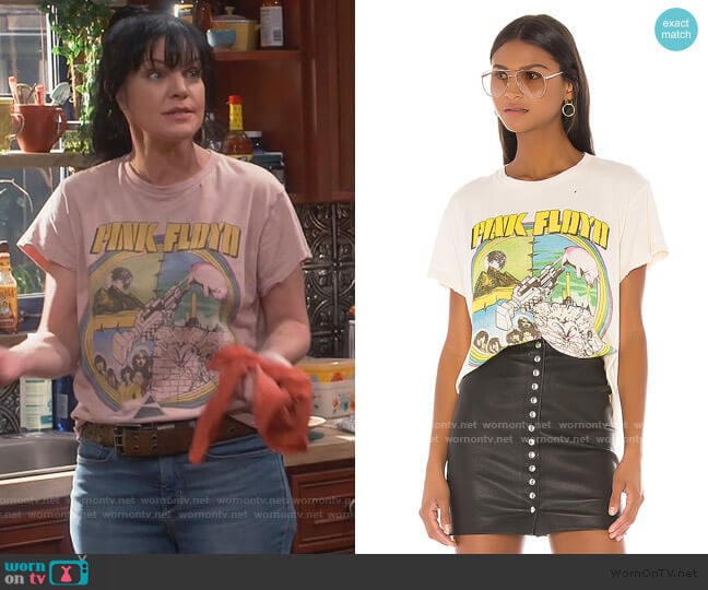 Madeworn X Revolve Pink Floyd Tee worn by Jackie (Pauley Perrette) on Broke