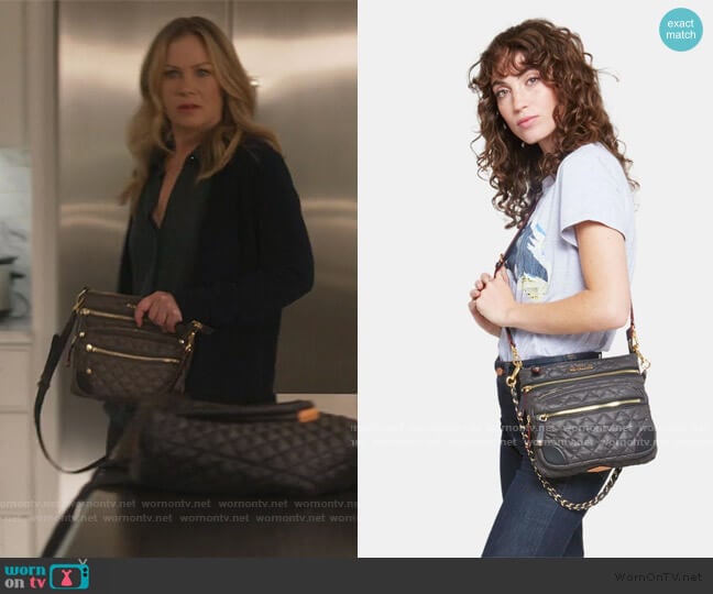 MZ Wallace Downtown Crosby Crossbody Bag worn by Jen Harding (Christina Applegate) on Dead to Me