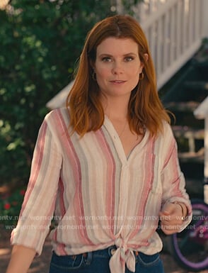 Maddie’s striped shirt on Sweet Magnolias