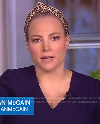 Meghan’s leopard knotted headband on The View