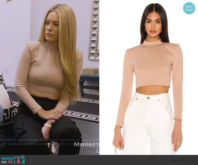 NBD Jackie Crop Top worn by Leah McSweeney on The Real Housewives of New York City