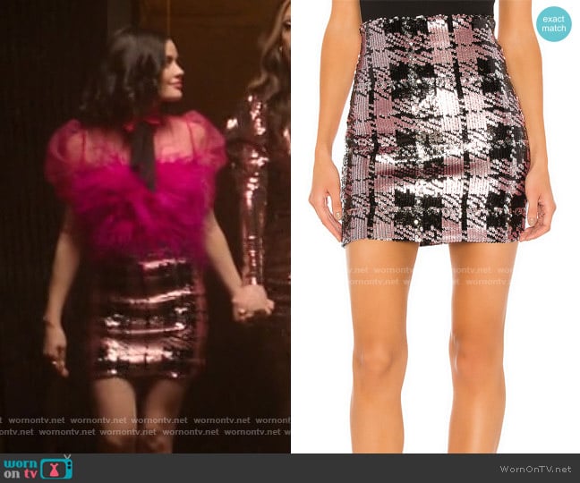 NBD Liz Mini Skirt worn by Katy Keene (Lucy Hale) on Katy Keene