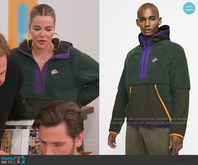 Nike 1/2 Zip Hoodie worn by Khloe Kardashian on Keeping Up with the Kardashians