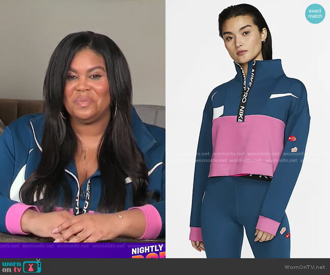 Nike Fleece 1/2-Zip Jacket worn by Nina Parker on E! News