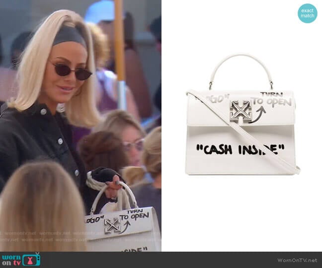 Off-White Jitney 2.8 Cash Inside Bag worn by Dorit Kemsley on The Real Housewives of Beverly Hills