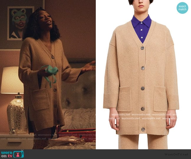 Opening Ceremony Cashmere Cardigan worn by Molly Carter (Yvonne Orji) on Insecure