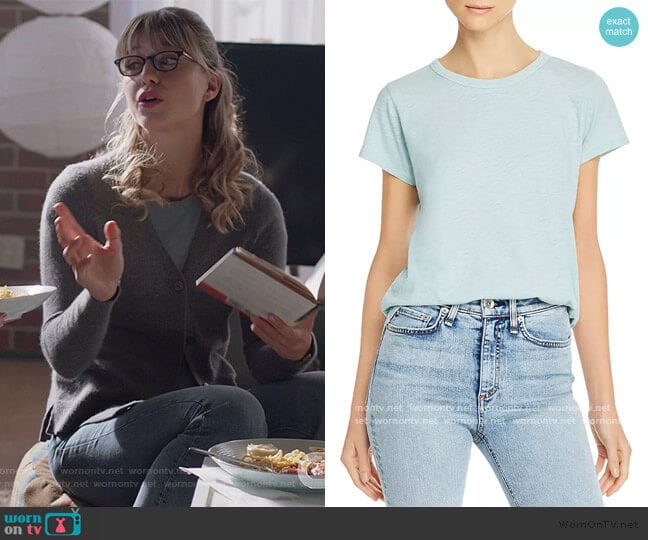 Rag and Bone The Crewneck Tee worn by Kara Danvers (Melissa Benoist) on Supergirl