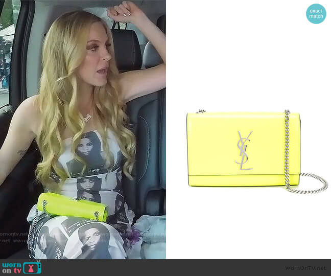Saint Laurent Small Kate Shoulder Bag worn by Leah McSweeney on The Real Housewives of New York City