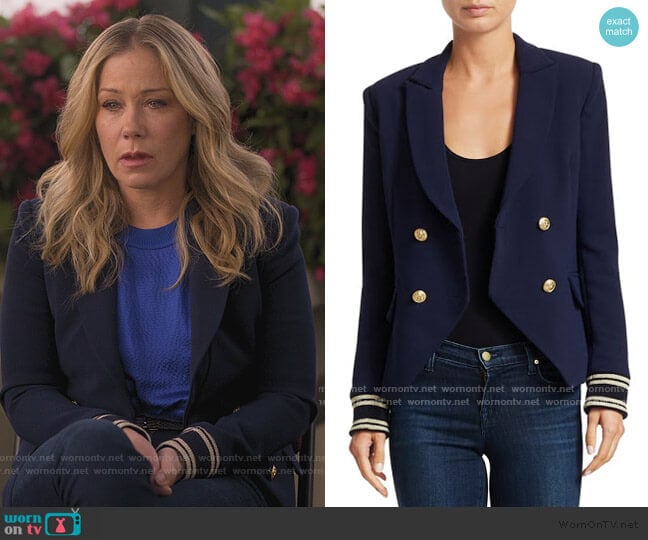 Scripted Double Breasted Blazer worn by Jen Harding (Christina Applegate) on Dead to Me